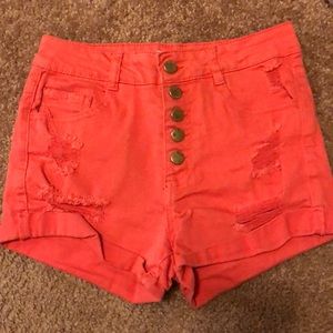 Size 2 high waisted shorts. Charlotte Russe